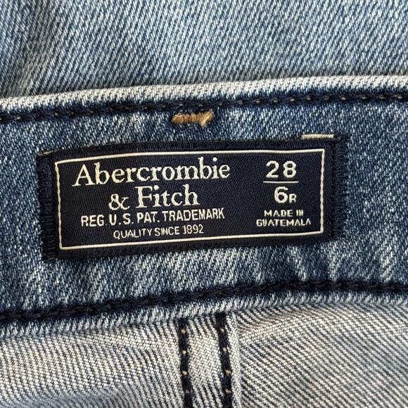 Abercrombie Fitch Womens Jeans 28 Blue Flared 70's inspired Vintage High Rise - Picture 2 of 9